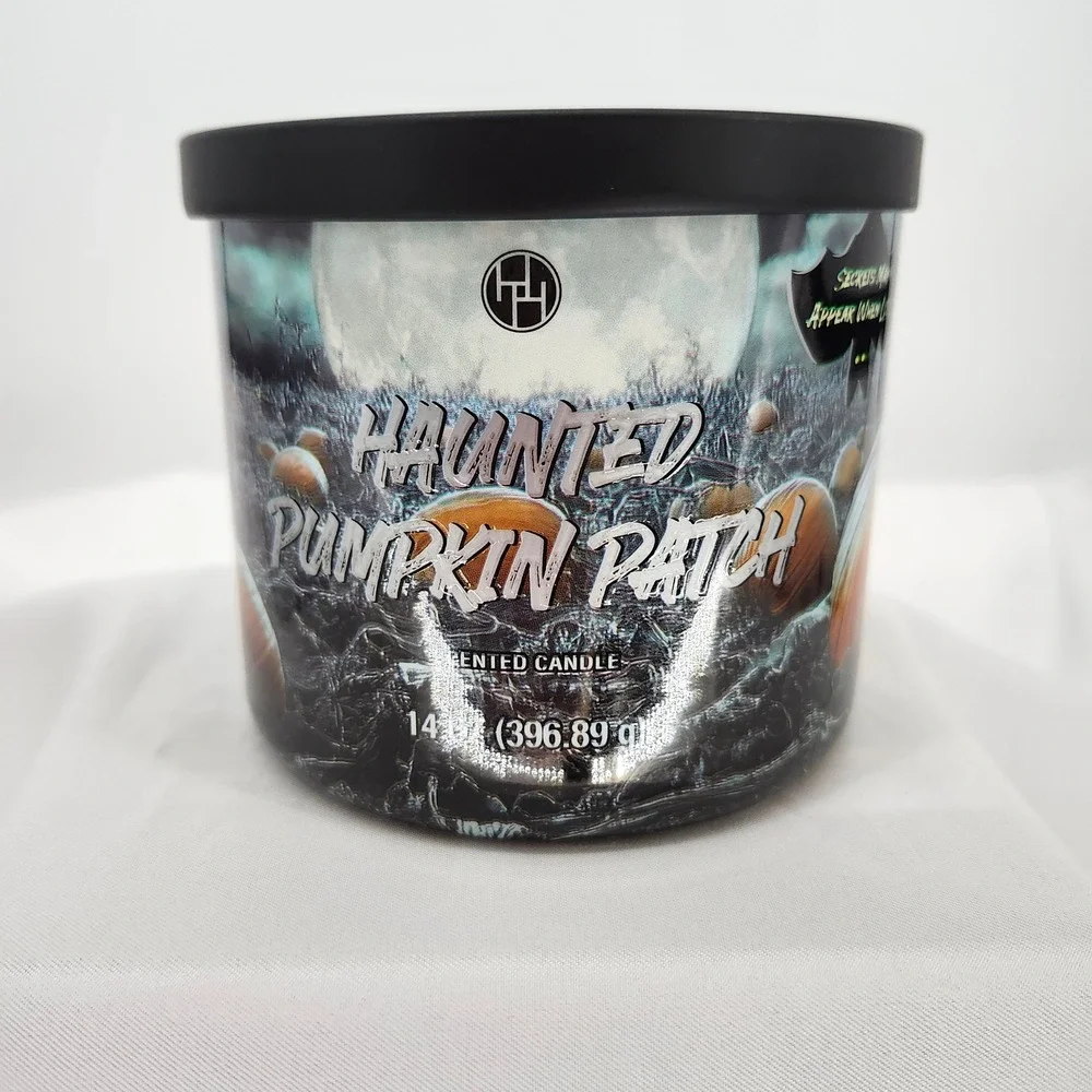 NEW Aldi 2025 Haunted Pumpkin Patch Scented Candle 14 Ounce‎ Halloween Spooky